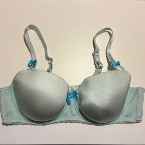 Penningtons Déesse Collection Light Baby Blue with White Polka Dot Bra – 42B